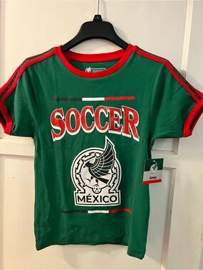 Mexico Soccer Graphic Tee - Green & Red